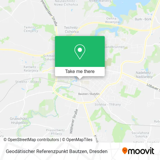 Карта Geodätischer Referenzpunkt Bautzen