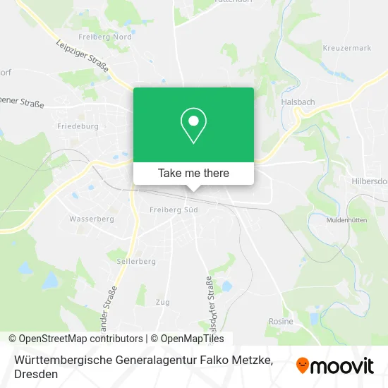 Карта Württembergische Generalagentur Falko Metzke