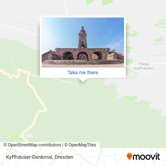 Карта Kyffhäuser-Denkmal