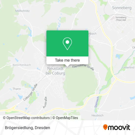 Карта Brögersiedlung