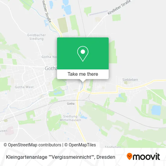 Карта Kleingartenanlage ""Vergissmeinnicht""