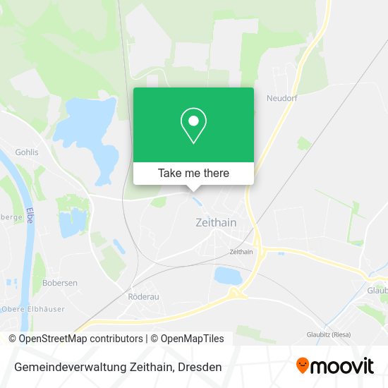Карта Gemeindeverwaltung Zeithain