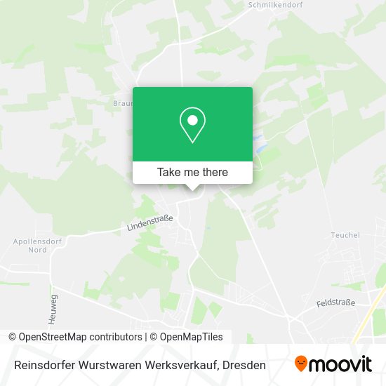 Карта Reinsdorfer Wurstwaren Werksverkauf