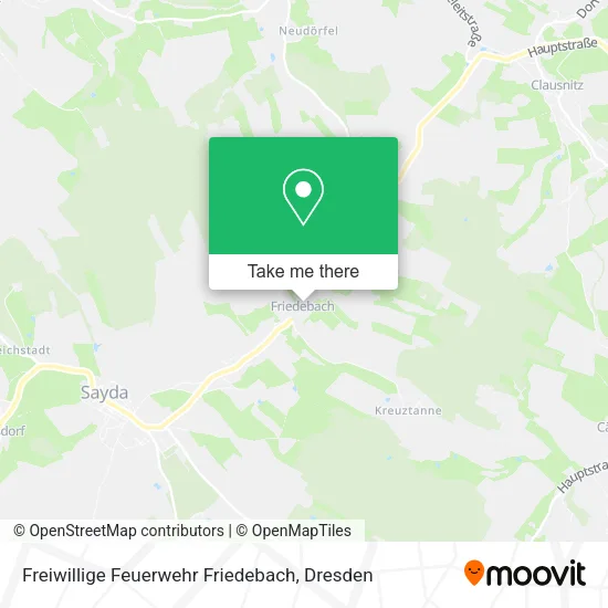 Карта Freiwillige Feuerwehr Friedebach