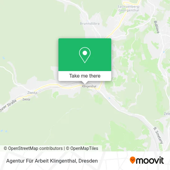 Карта Agentur Für Arbeit Klingenthal