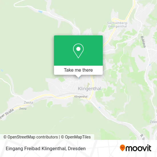 Карта Eingang Freibad Klingenthal
