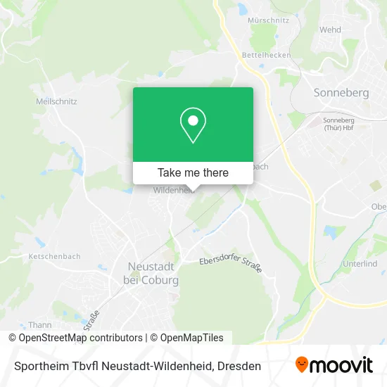 Карта Sportheim Tbvfl Neustadt-Wildenheid