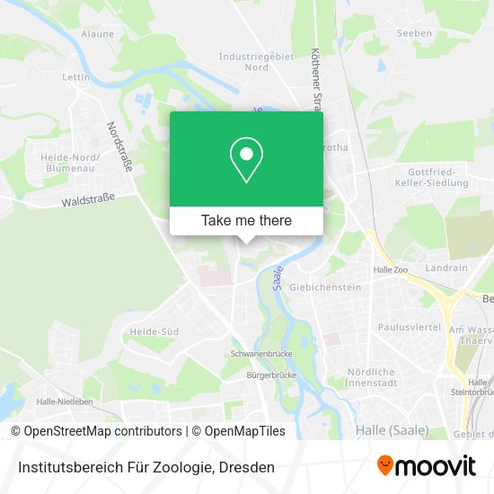 Карта Institutsbereich Für Zoologie