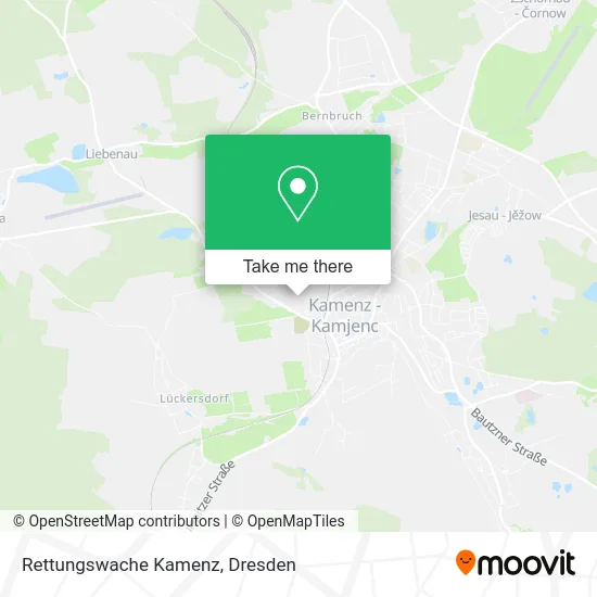 Карта Rettungswache Kamenz