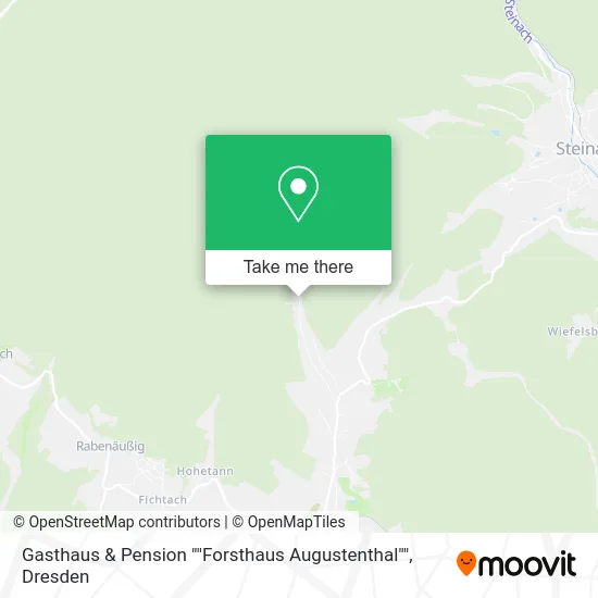 Карта Gasthaus & Pension ""Forsthaus Augustenthal""