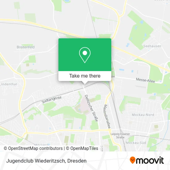 Карта Jugendclub Wiederitzsch