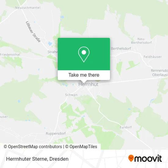 Карта Herrnhuter Sterne