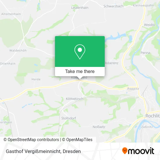 Карта Gasthof Vergißmeinnicht