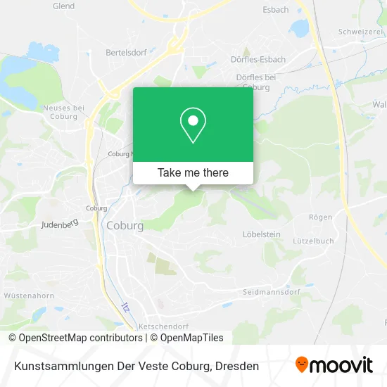 Карта Kunstsammlungen Der Veste Coburg