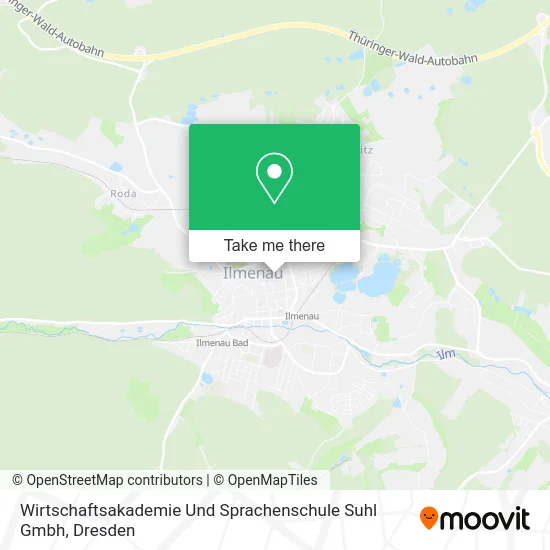 Карта Wirtschaftsakademie Und Sprachenschule Suhl Gmbh