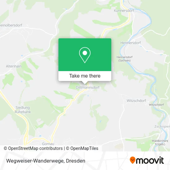 Карта Wegweiser-Wanderwege