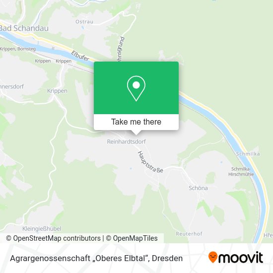 Карта Agrargenossenschaft „Oberes Elbtal“