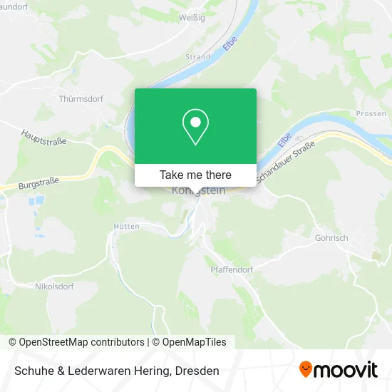 Карта Schuhe & Lederwaren Hering