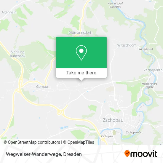 Карта Wegweiser-Wanderwege