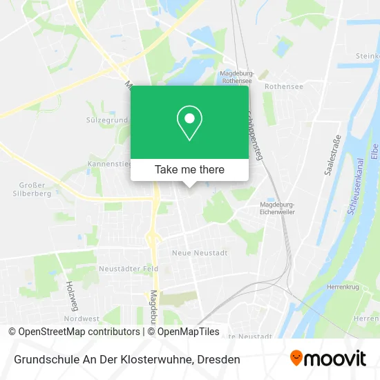 Карта Grundschule An Der Klosterwuhne