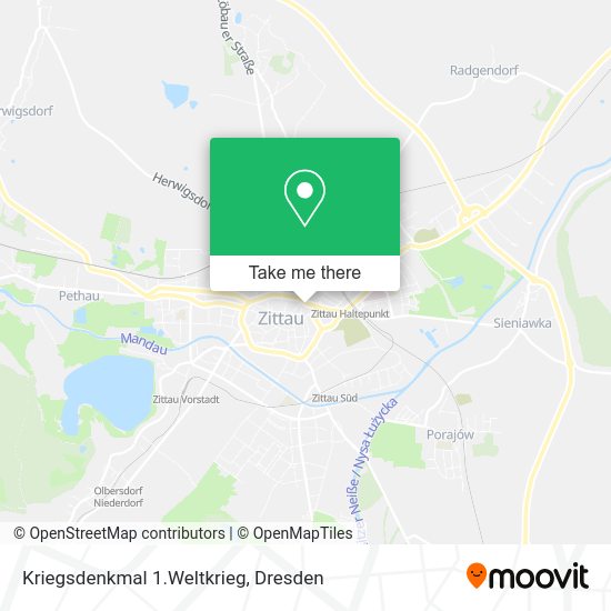 Карта Kriegsdenkmal 1.Weltkrieg