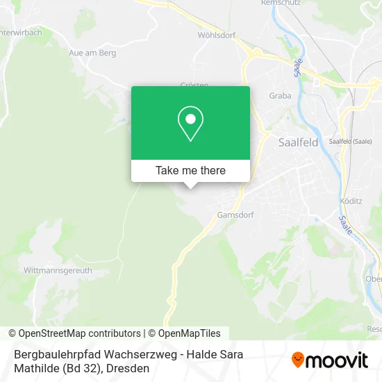 Карта Bergbaulehrpfad Wachserzweg - Halde Sara Mathilde (Bd 32)