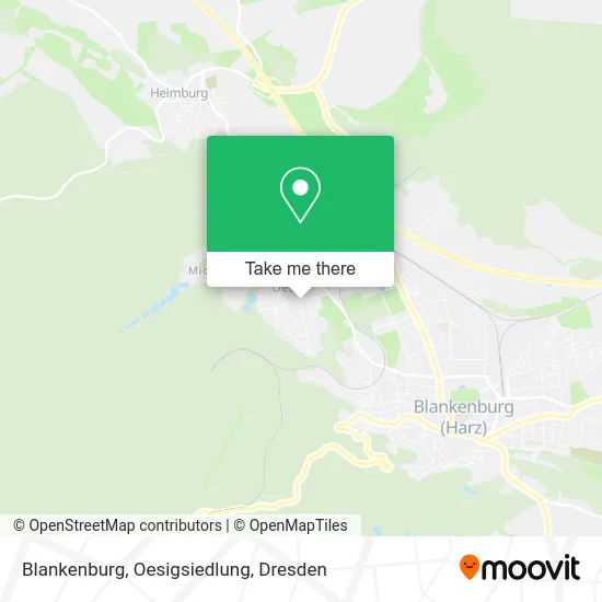 Карта Blankenburg, Oesigsiedlung