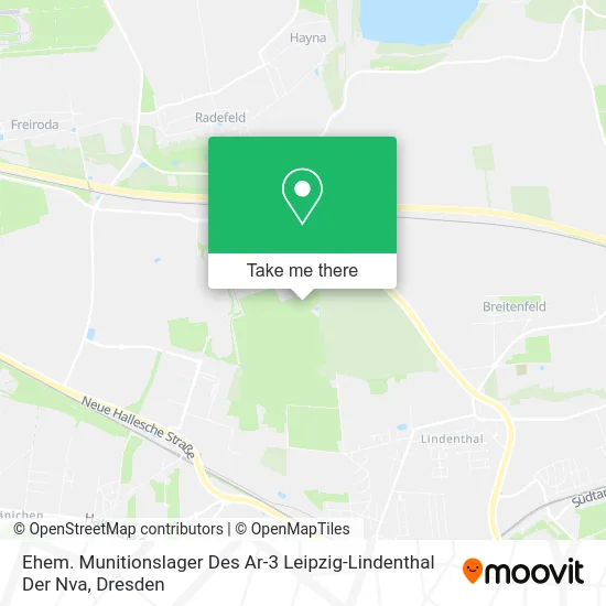 Карта Ehem. Munitionslager Des Ar-3 Leipzig-Lindenthal Der Nva