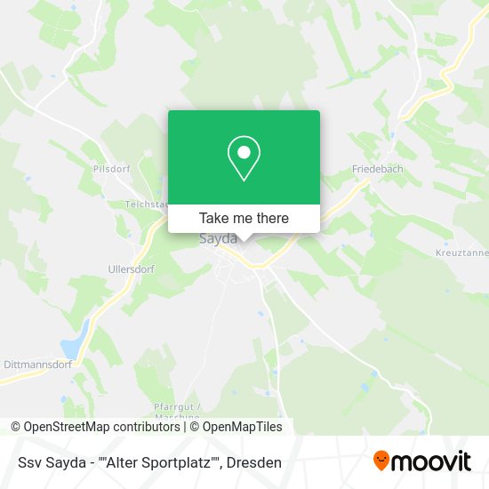 Карта Ssv Sayda - ""Alter Sportplatz""