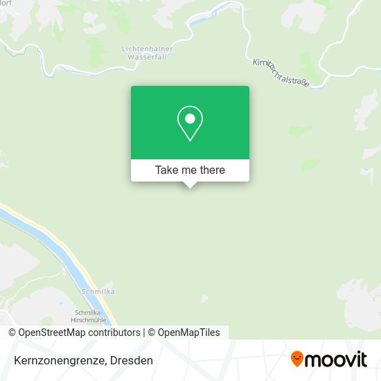 Карта Kernzonengrenze