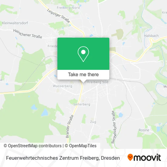 Карта Feuerwehrtechnisches Zentrum Freiberg