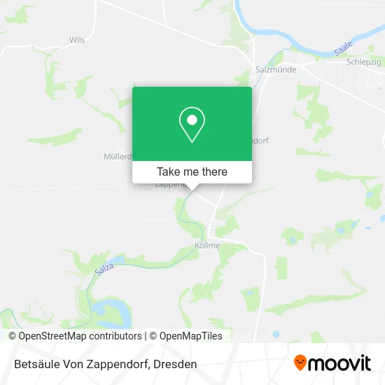 Карта Betsäule Von Zappendorf