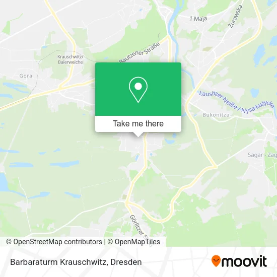 Карта Barbaraturm Krauschwitz