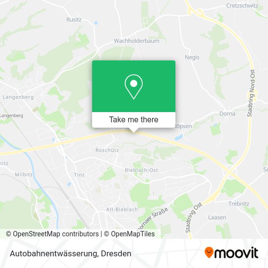 Карта Autobahnentwässerung