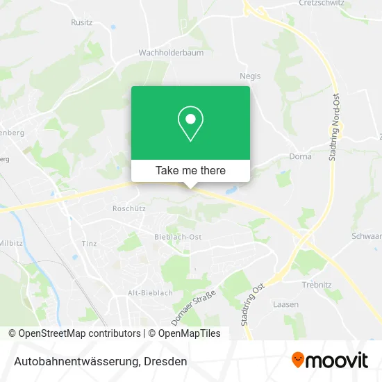 Карта Autobahnentwässerung