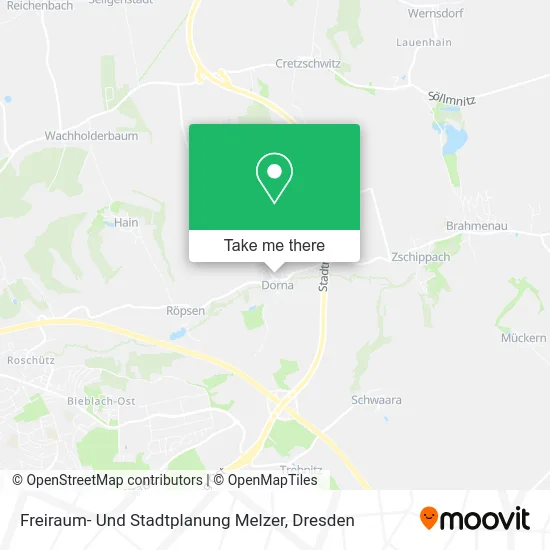 Карта Freiraum- Und Stadtplanung Melzer