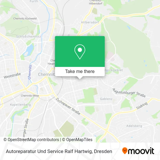 Карта Autoreparatur Und Service Ralf Hartwig