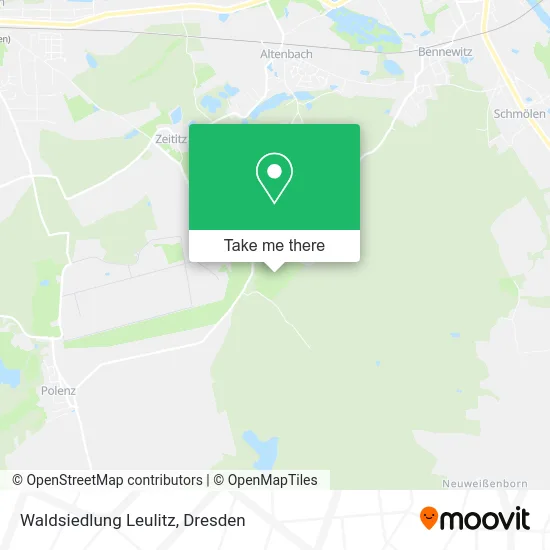 Карта Waldsiedlung Leulitz