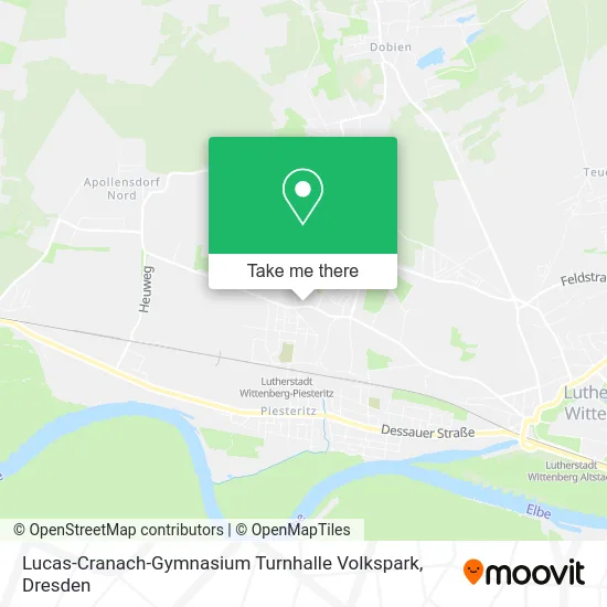 Карта Lucas-Cranach-Gymnasium Turnhalle Volkspark