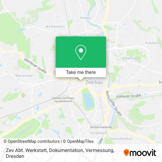 Карта Zev Abt. Werkstatt, Dokumentation, Vermessung