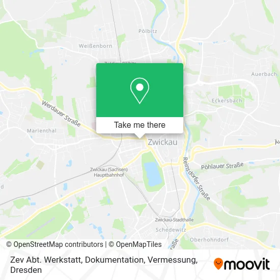 Карта Zev Abt. Werkstatt, Dokumentation, Vermessung