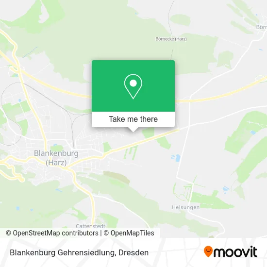 Карта Blankenburg Gehrensiedlung