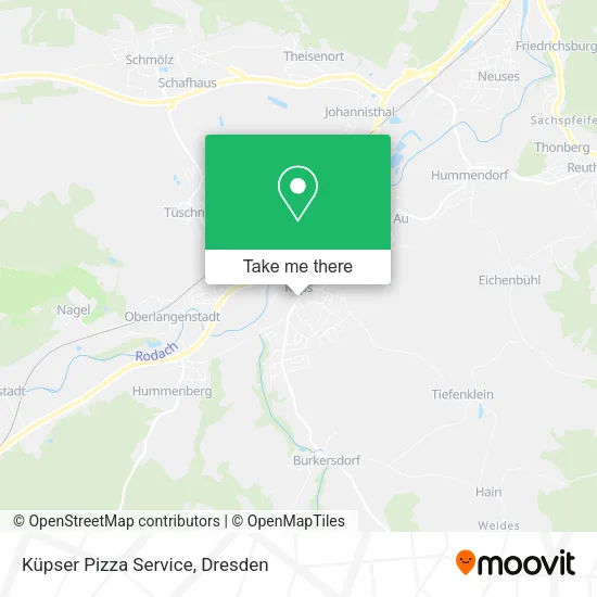 Карта Küpser Pizza Service