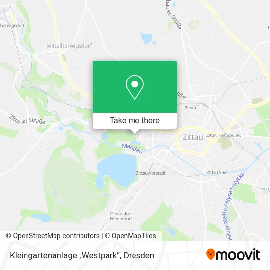 Карта Kleingartenanlage „Westpark“