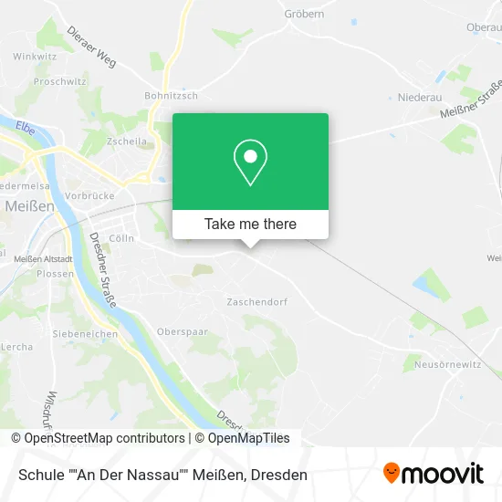 Карта Schule ""An Der Nassau"" Meißen