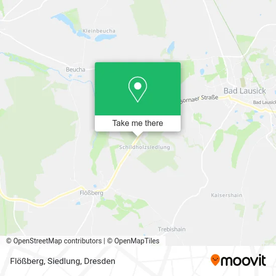 Карта Flößberg, Siedlung
