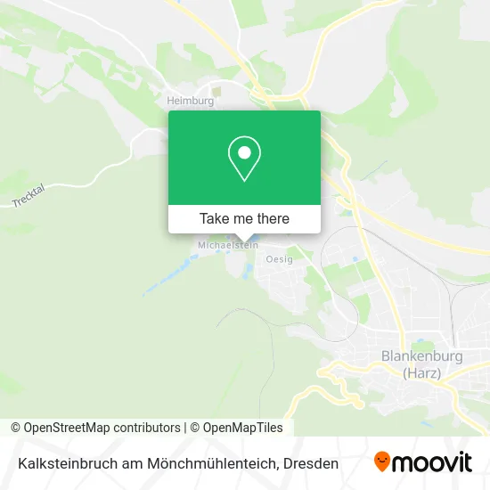 Карта Kalksteinbruch am Mönchmühlenteich