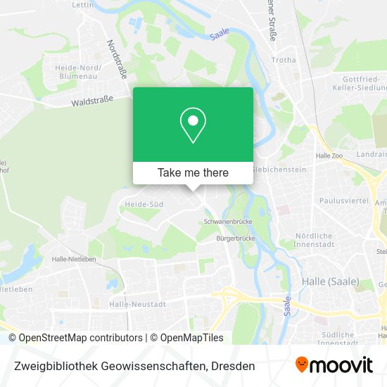 Карта Zweigbibliothek Geowissenschaften