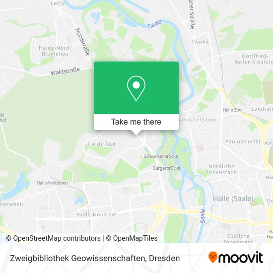 Карта Zweigbibliothek Geowissenschaften