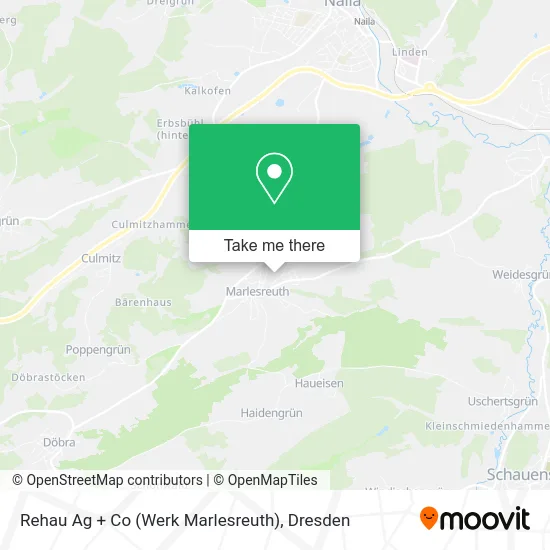 Карта Rehau Ag + Co (Werk Marlesreuth)